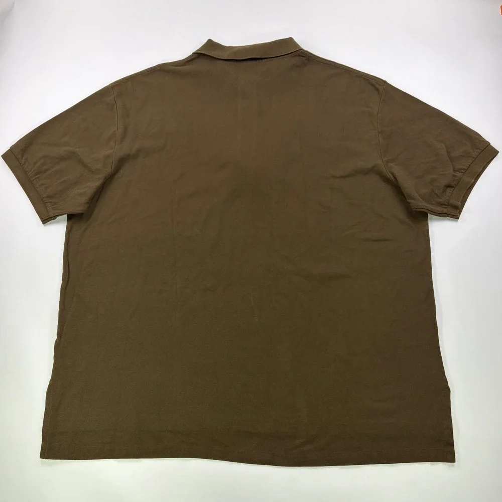 Polo Ralph Lauren The Mesh Shirt Mens 3XB Brown Short Sleeve Big Pony Polo